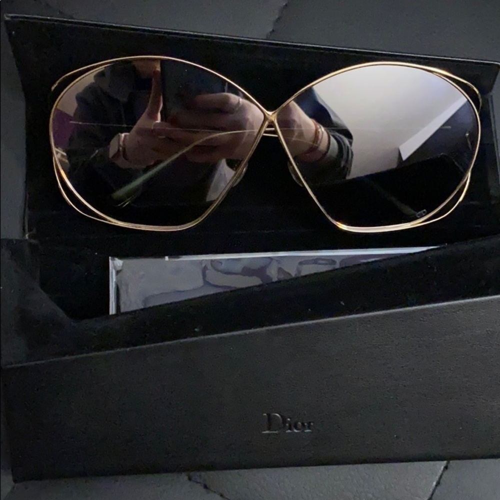 🆕 Christian Dior Metallic Butterfly Glasseses